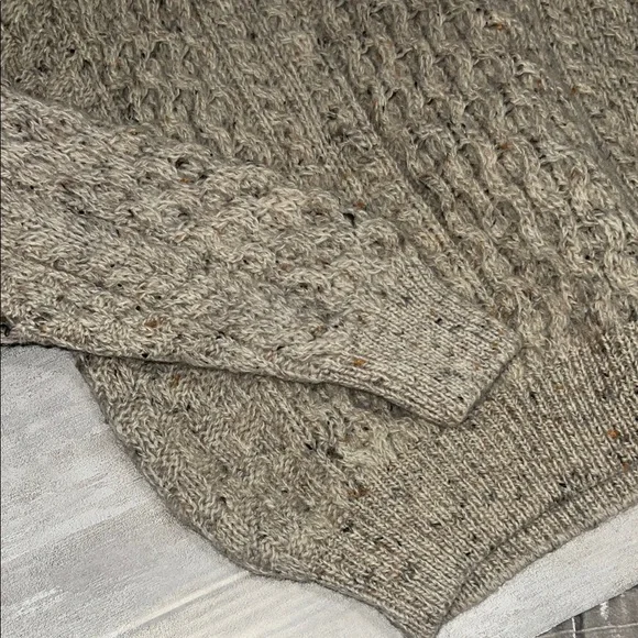 Irish Homecraft 100% wool Early 90s Vintage Chunky Cable Knit Sweater xl